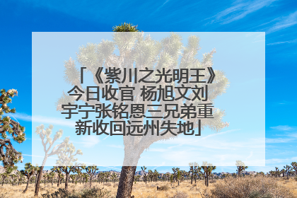 《紫川之光明王》今日收官 杨旭文刘宇宁张铭恩三兄弟重新收回远州失地