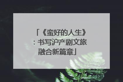 《蛮好的人生》：书写沪产剧文旅融合新篇章