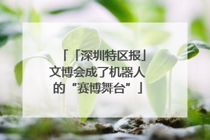 「深圳特区报」文博会成了机器人的“赛博舞台”
