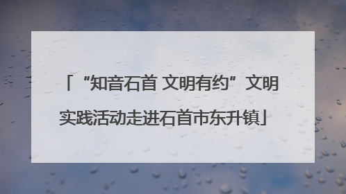 “知音石首 文明有约”文明实践活动走进石首市东升镇