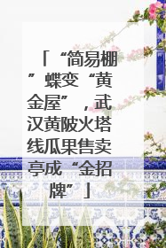 “简易棚”蝶变“黄金屋”，武汉黄陂火塔线瓜果售卖亭成“金招牌”