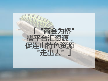 “商会为桥”搭平台汇资源，促连山特色资源“走出去”