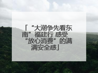 “大潮争先看东南”福建行 感受“放心消费”的满满安全感