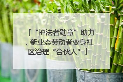 “护法者勋章”助力，新业态劳动者变身社区治理“合伙人”