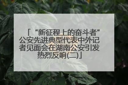 “新征程上的奋斗者”公安先进典型代表中外记者见面会在湖南公安引发热烈反响(二)