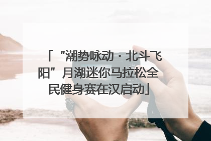 “潮势咏动・北斗飞阳”月湖迷你马拉松全民健身赛在汉启动