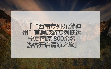 “西南专列·乐游神州”首趟旅游专列抵达宁夏固原 800余名游客开启清凉之旅