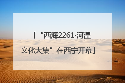 “西海2261·河湟文化大集”在西宁开幕
