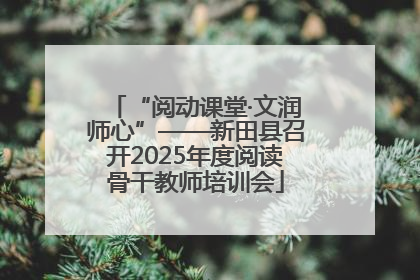 “阅动课堂·文润师心”——新田县召开2025年度阅读骨干教师培训会