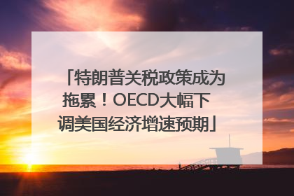 特朗普关税政策成为拖累！OECD大幅下调美国经济增速预期