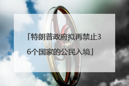 特朗普政府拟再禁止36个国家的公民入境