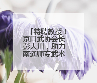 特聘教授！京口武协会长彭大川，助力南通师专武术教育
