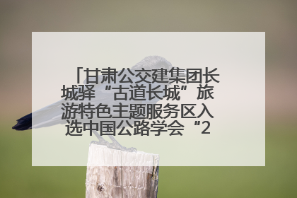 甘肃公交建集团长城驿“古道长城”旅游特色主题服务区入选中国公路学会“2025年度交通与旅游融合创新项目”
