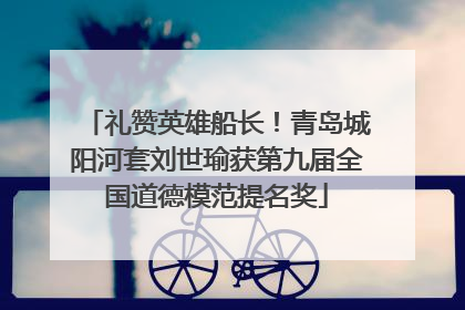 礼赞英雄船长！青岛城阳河套刘世瑜获第九届全国道德模范提名奖