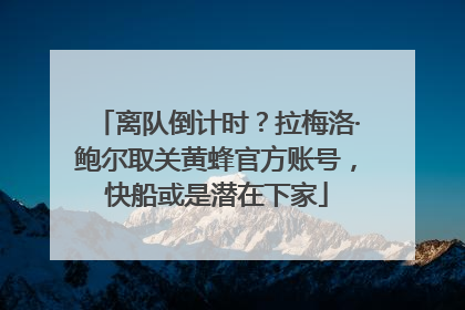 离队倒计时？拉梅洛·鲍尔取关黄蜂官方账号，快船或是潜在下家