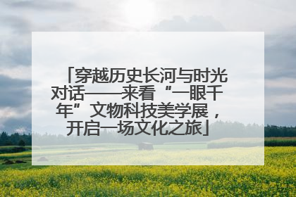 穿越历史长河与时光对话——来看“一眼千年”文物科技美学展，开启一场文化之旅