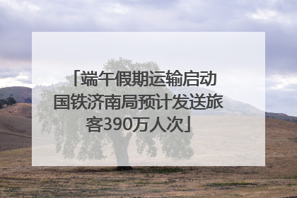 端午假期运输启动 国铁济南局预计发送旅客390万人次