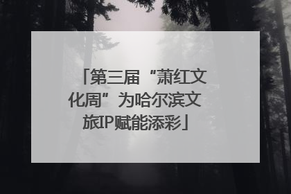 第三届“萧红文化周”为哈尔滨文旅IP赋能添彩