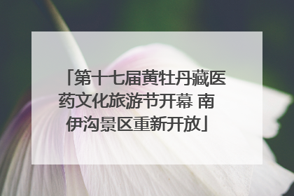 第十七届黄牡丹藏医药文化旅游节开幕 南伊沟景区重新开放