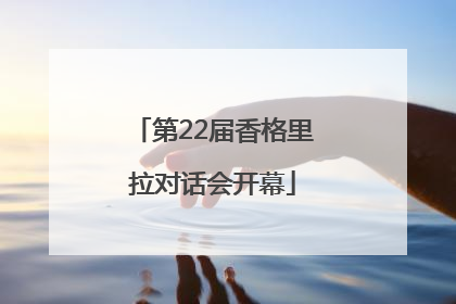 第22届香格里拉对话会开幕