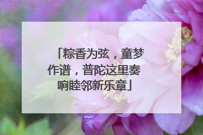 粽香为弦，童梦作谱，普陀这里奏响睦邻新乐章