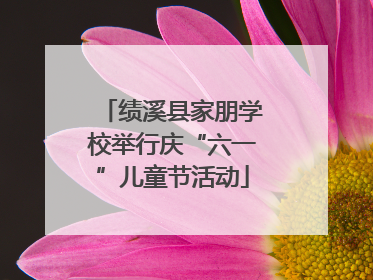 绩溪县家朋学校举行庆“六一”儿童节活动