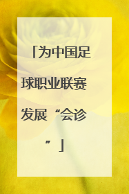 为中国足球职业联赛发展“会诊”