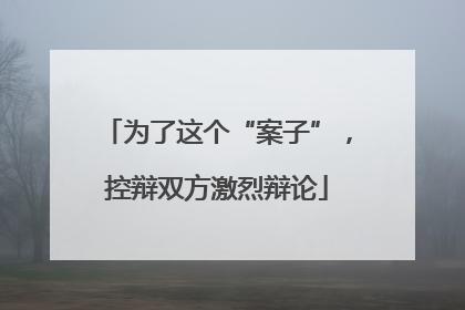 为了这个“案子”，控辩双方激烈辩论