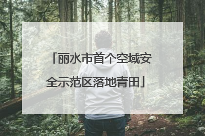 丽水市首个空域安全示范区落地青田