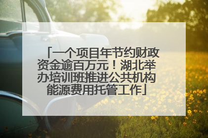 一个项目年节约财政资金逾百万元！湖北举办培训班推进公共机构能源费用托管工作