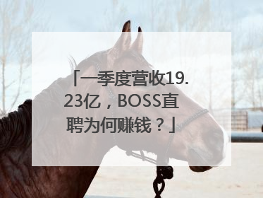 一季度营收19.23亿，BOSS直聘为何赚钱？