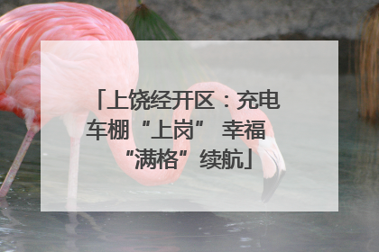 上饶经开区：充电车棚“上岗” 幸福“满格”续航