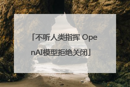 不听人类指挥 OpenAI模型拒绝关闭