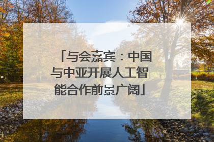 与会嘉宾：中国与中亚开展人工智能合作前景广阔