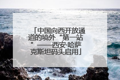 中国向西开放通道的境外“第一站”——西安·哈萨克斯坦码头启用