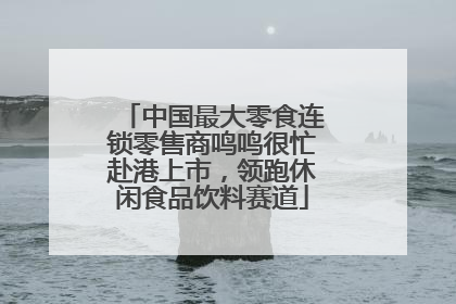 中国最大零食连锁零售商鸣鸣很忙赴港上市，领跑休闲食品饮料赛道