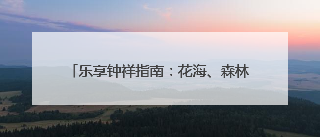 乐享钟祥指南：花海、森林、明显陵与古村的完美邂逅