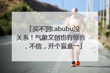 买不到Labubu没关系！气象文创也有惊喜，不信，开个盲盒→
