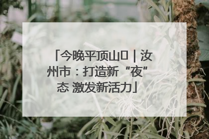 今晚平顶山⑬｜汝州市：打造新“夜”态 激发新活力