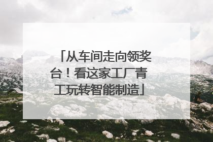 从车间走向领奖台！看这家工厂青工玩转智能制造