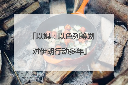 以媒：以色列筹划对伊朗行动多年