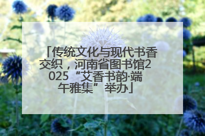 传统文化与现代书香交织，河南省图书馆2025“艾香书韵·端午雅集”举办