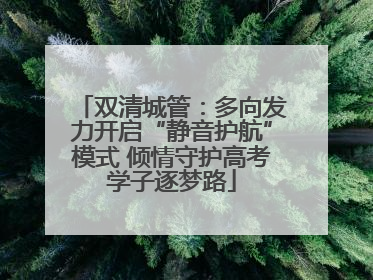 双清城管：多向发力开启“静音护航”模式 倾情守护高考学子逐梦路