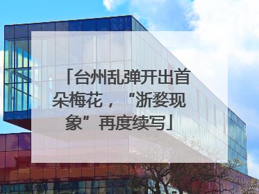 台州乱弹开出首朵梅花，“浙婺现象”再度续写