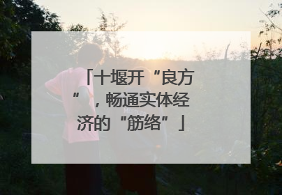 十堰开“良方”，畅通实体经济的“筋络”