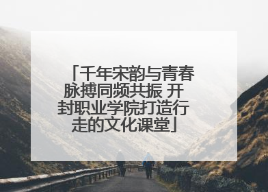 千年宋韵与青春脉搏同频共振 开封职业学院打造行走的文化课堂