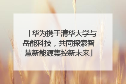 华为携手清华大学与岳能科技，共同探索智慧新能源集控新未来
