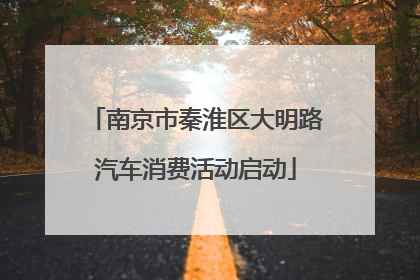 南京市秦淮区大明路汽车消费活动启动