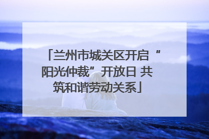 兰州市城关区开启“阳光仲裁”开放日 共筑和谐劳动关系