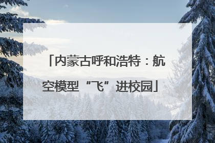 内蒙古呼和浩特：航空模型“飞”进校园